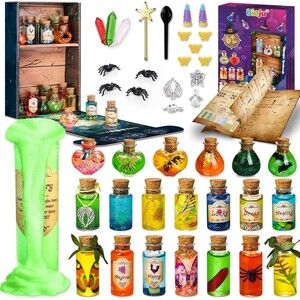 Magical Potions Kit 20 Witch Formula Mix Bottles DIY Arts and Craft Fairy Magic